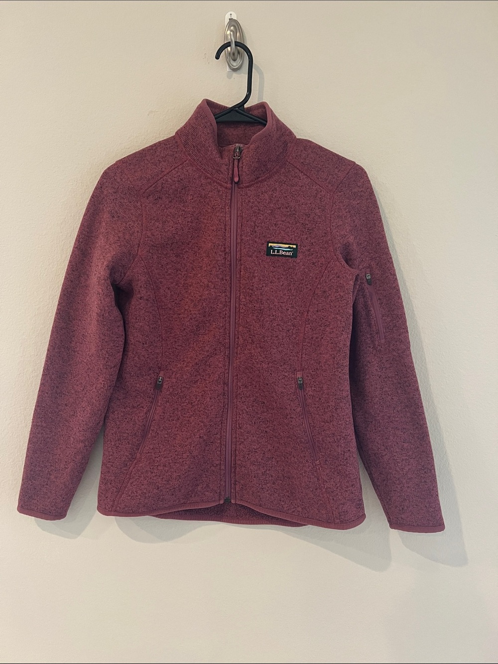 L.L.Bean Women’s Sweater Fleece Full Zip Jacket S Petite Hiking